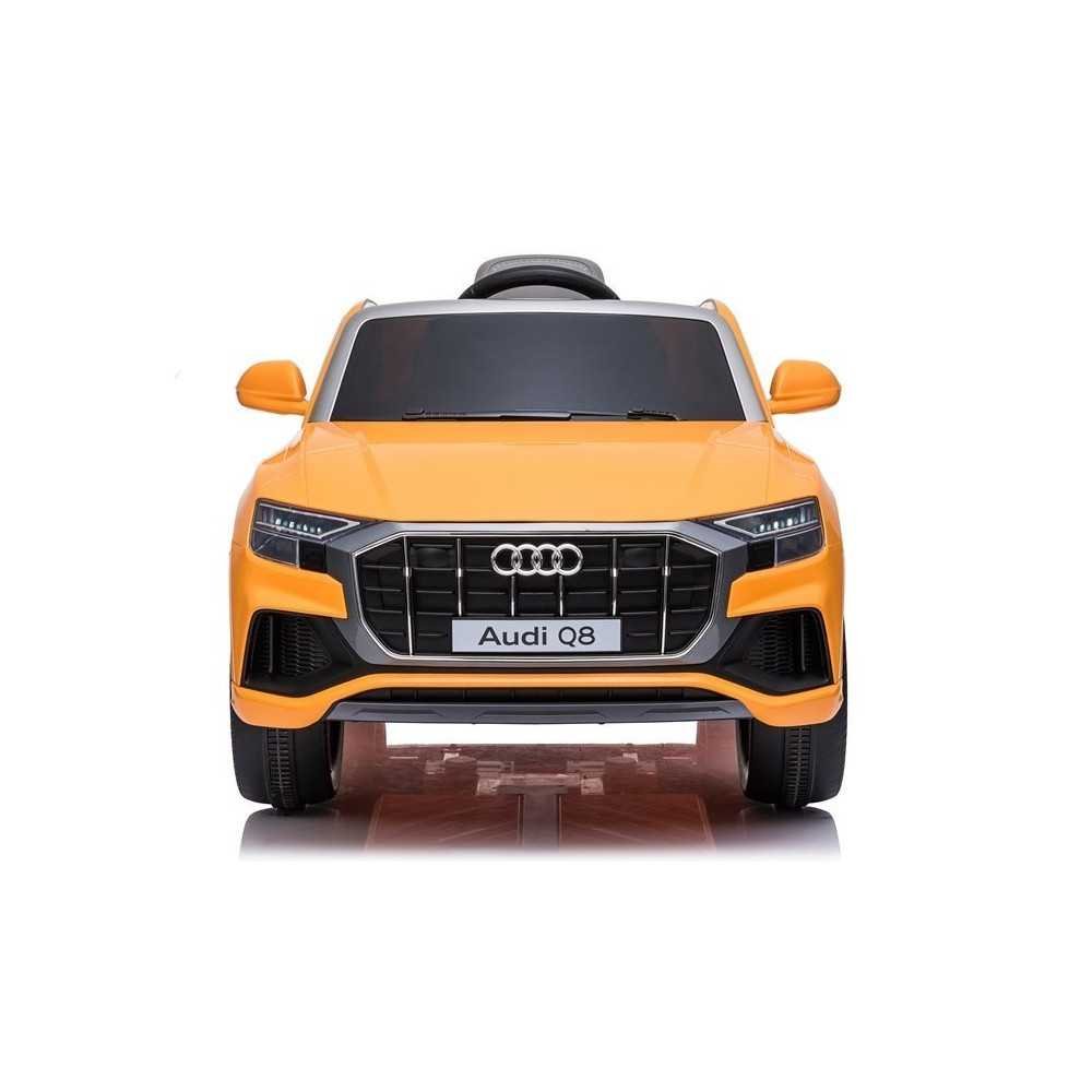 Elektromobilis Audi Q8 JJ2066, lakuotas geltonas-Elektromobiliai vaikams, Visureigiai-e-vaikas