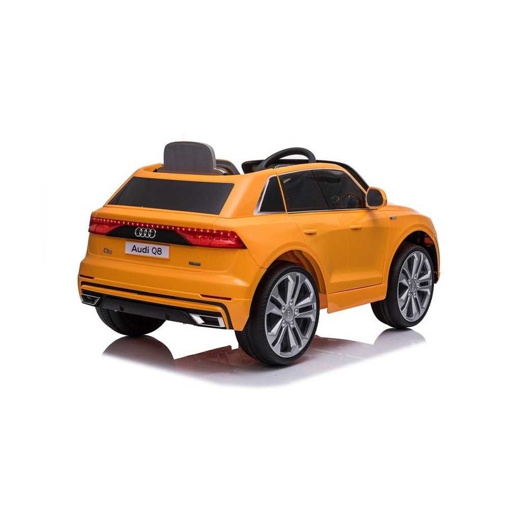 Elektromobilis Audi Q8 JJ2066, lakuotas geltonas-Elektromobiliai vaikams, Visureigiai-e-vaikas