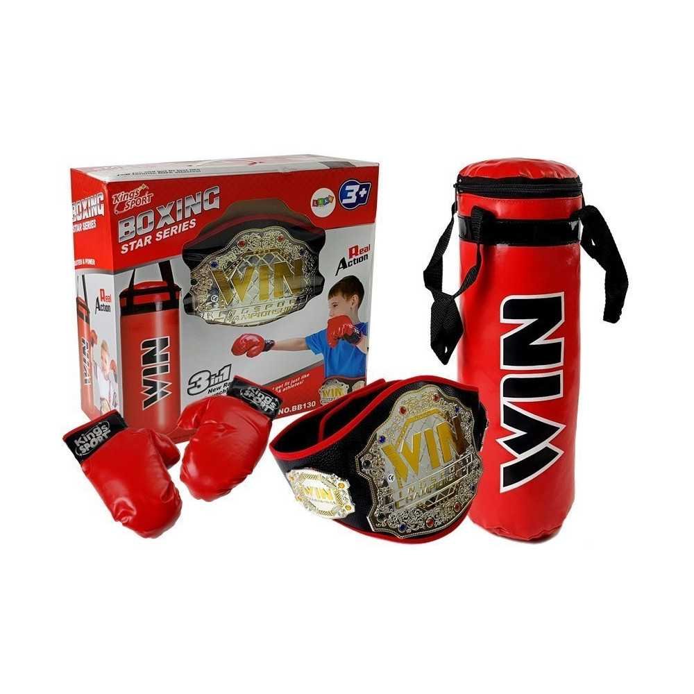 Boxing set, bag, gloves, belt