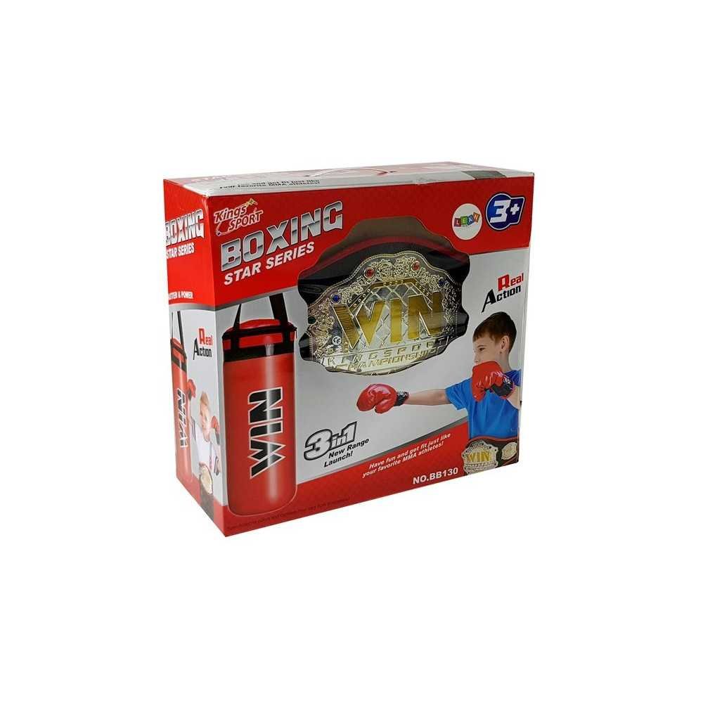 Boxing set, bag, gloves, belt