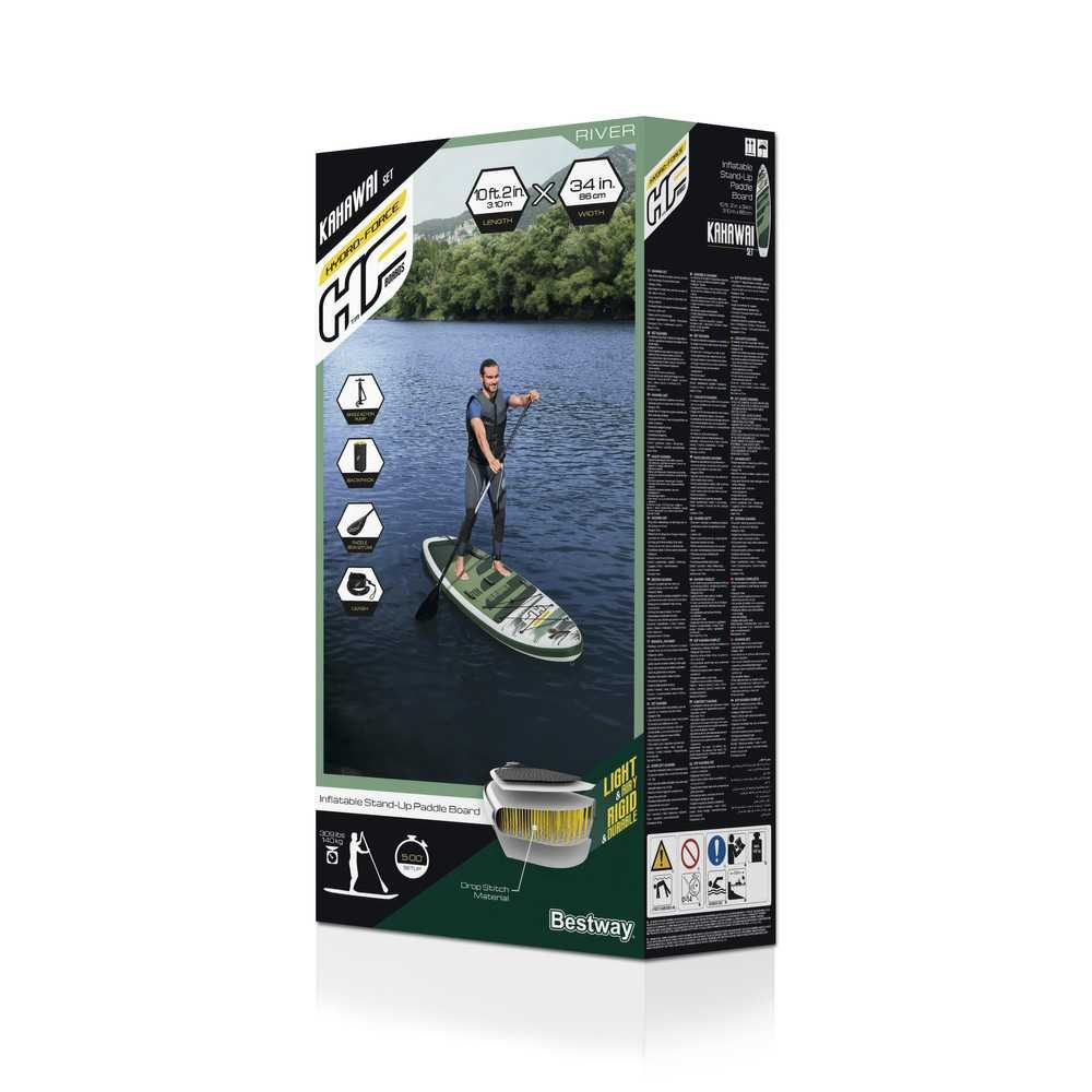 "Sup Hydro-Force" žalioji lenta 310 x 86 x 15 cm Bestway 65308-Namai, laisvalaikis, turizmas, Pripučiamos valtys, irklai-e-vaika "Sup Hydro-Force" žalioji lenta 310 x 86 x 15 cm Bestway 65308-Namai, laisvalaikis, turizmas, Pripučiamos valtys, irklai-e-vaika