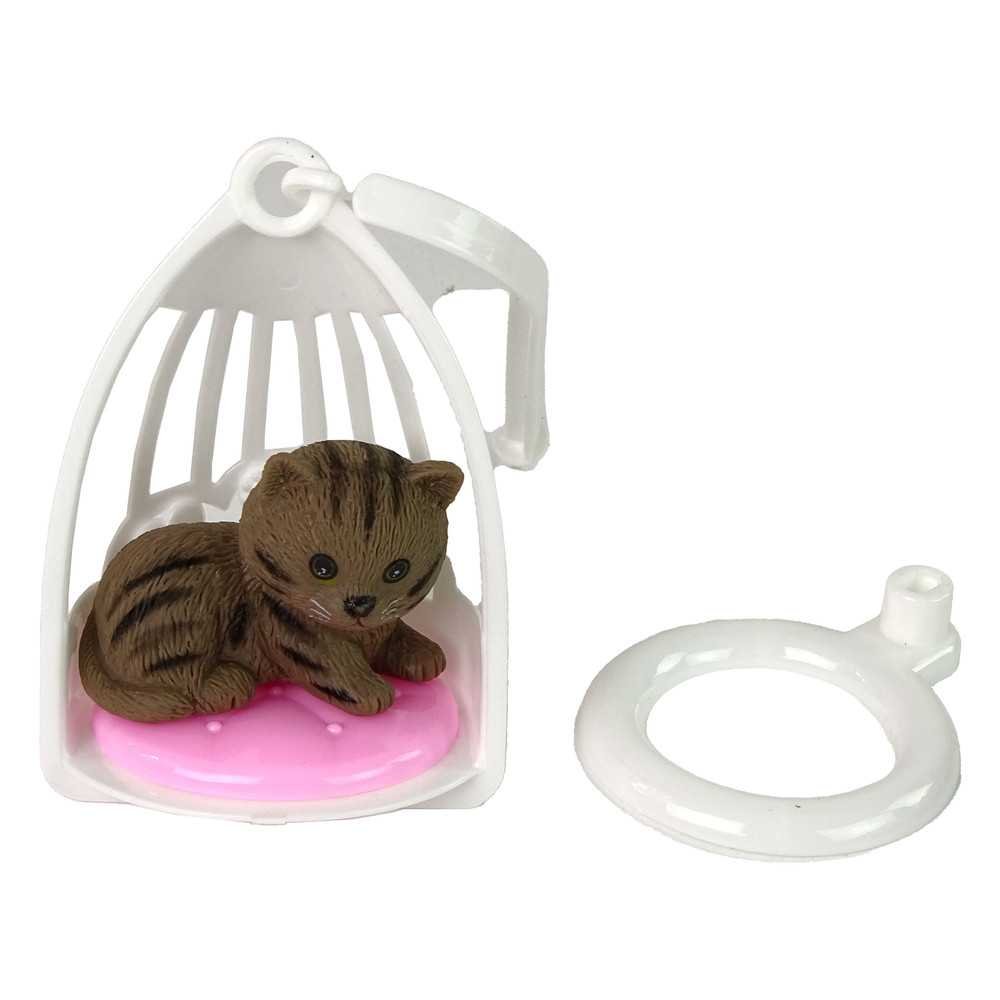Baby Doll Emily Gray Hair Kitten Swing