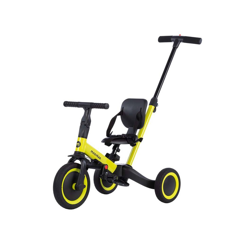 Triratukas - Balansinis dviratis - 6in1 - MIKE - FRESH GREEN - MOOVKEE-Judėjimui, Balansiniai dviratukai, Triratukai vaikams-e-v