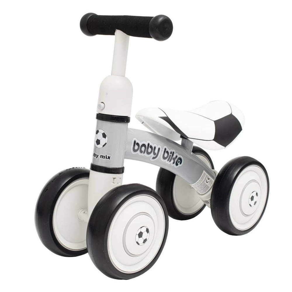 Balansinis dviratukas Ride-on - 51009 - BABY BIKE - FOOTBALL - BLACK / WHITE-Judėjimui, Balansiniai dviratukai-e-vaikas