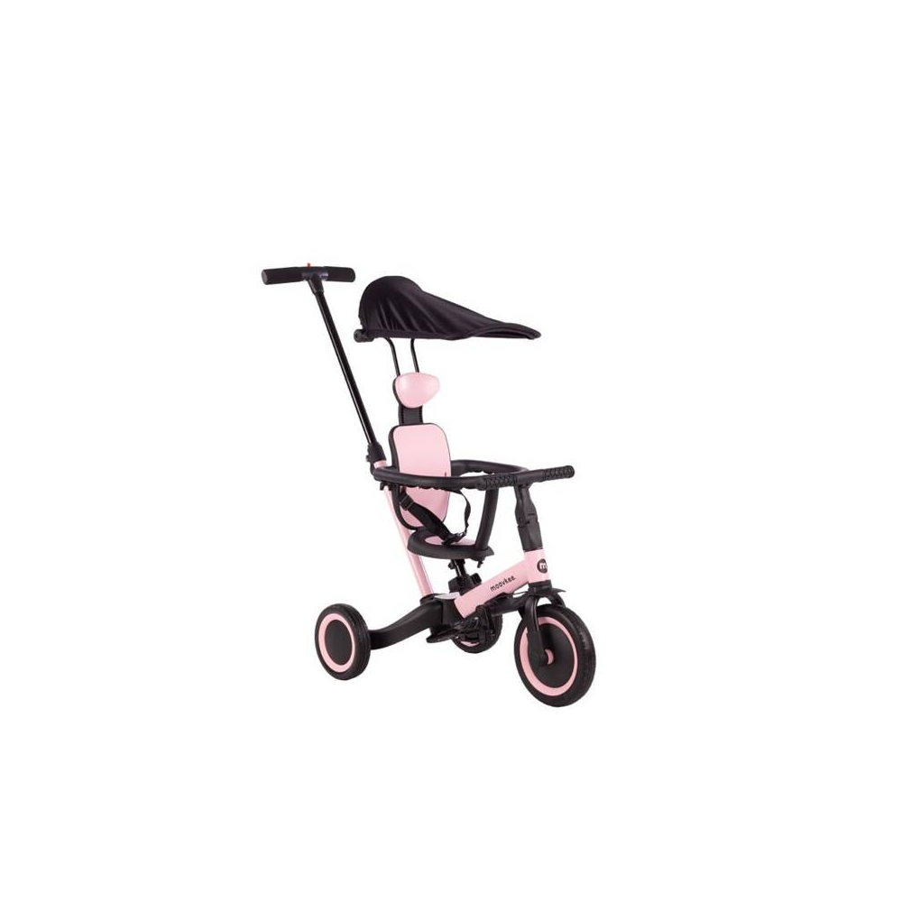 Triratukas - Balansinis dviratis - 6in1 - MIKE PRO - SWEET PINK - MOOVKEE-Judėjimui, Balansiniai dviratukai, Triratukai vaikams-