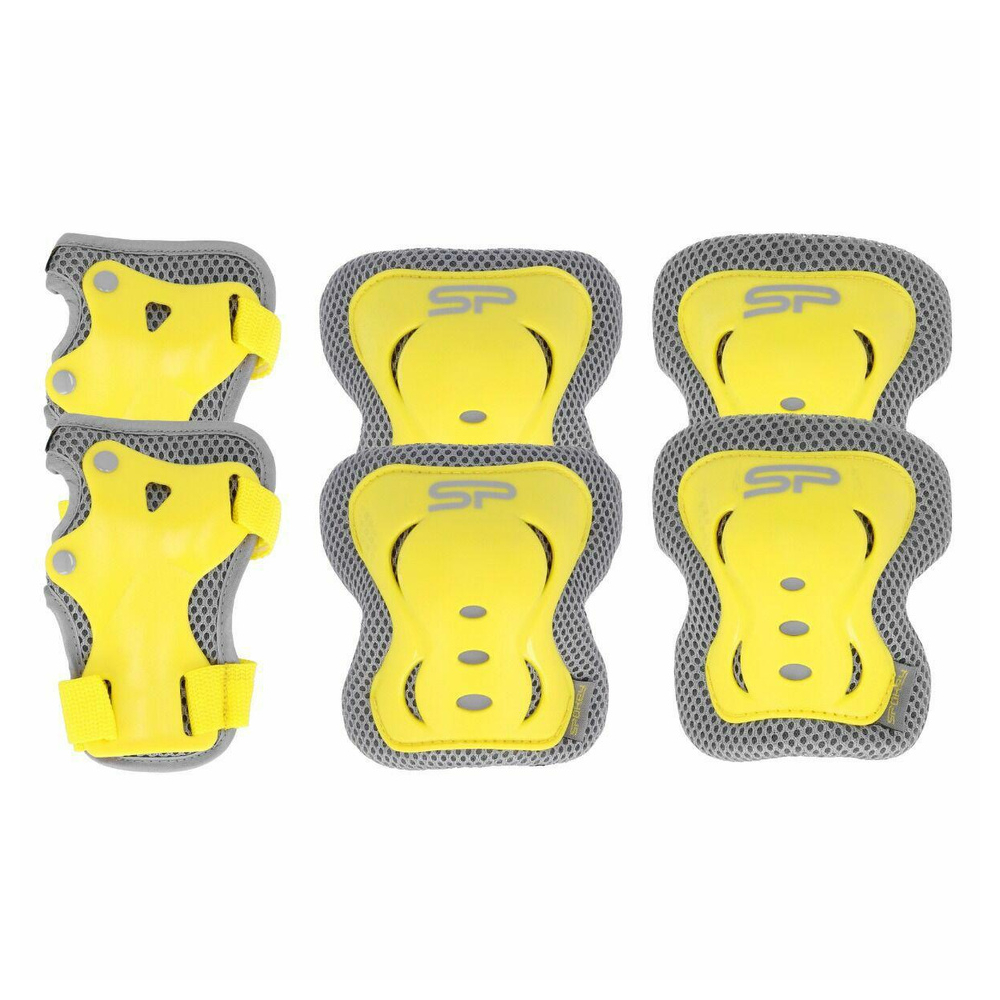 Vaikiškų apsaugų rinkinys - 940932 - SHIELD - geltonos spalvos - L dydis-Judėjimui, Šalmai, apsaugos-e-vaikas