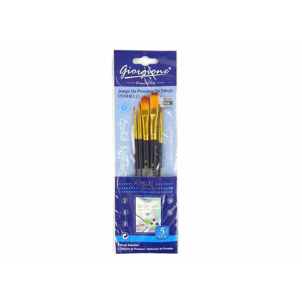 Set of Artist Brushes 5 Shapes