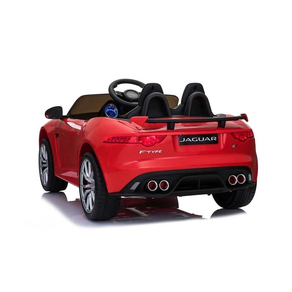Elektromobilis Jaguar F-Type, lakuotas raudonas-Elektromobiliai vaikams, Mašinos-e-vaikas