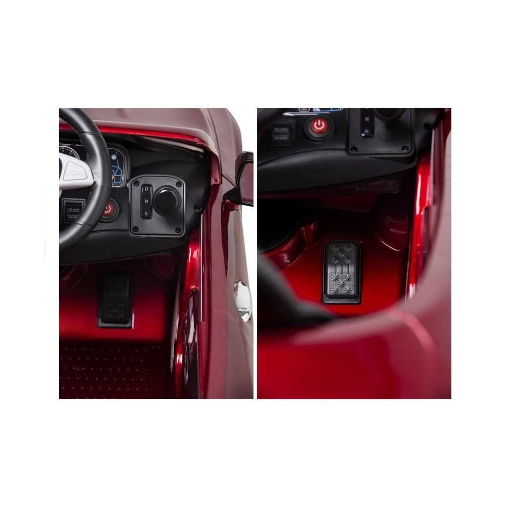 Elektromobilis Mercedes S63, lakuotas raudonas-Elektromobiliai vaikams, Mašinos-e-vaikas