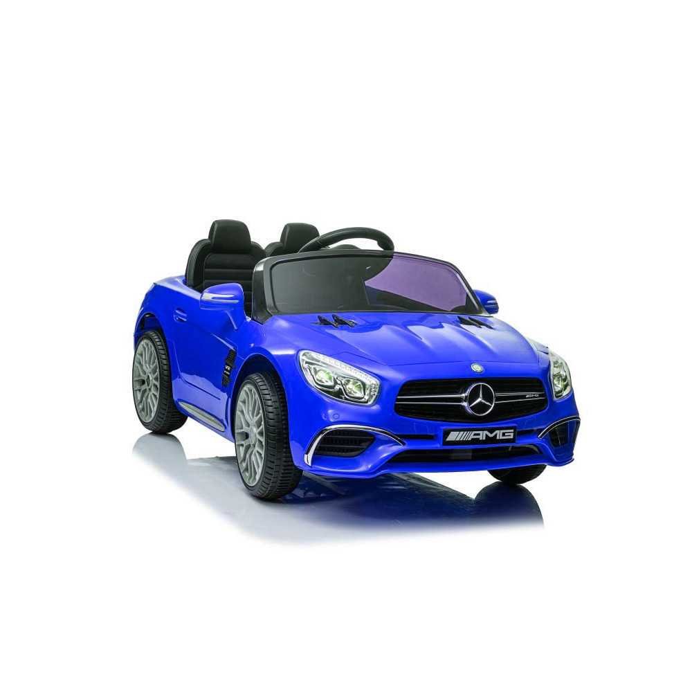 Elektromobilis Mercedes SL65 S su LCD, lakuotas mėlynas-Elektromobiliai vaikams, Mašinos-e-vaikas