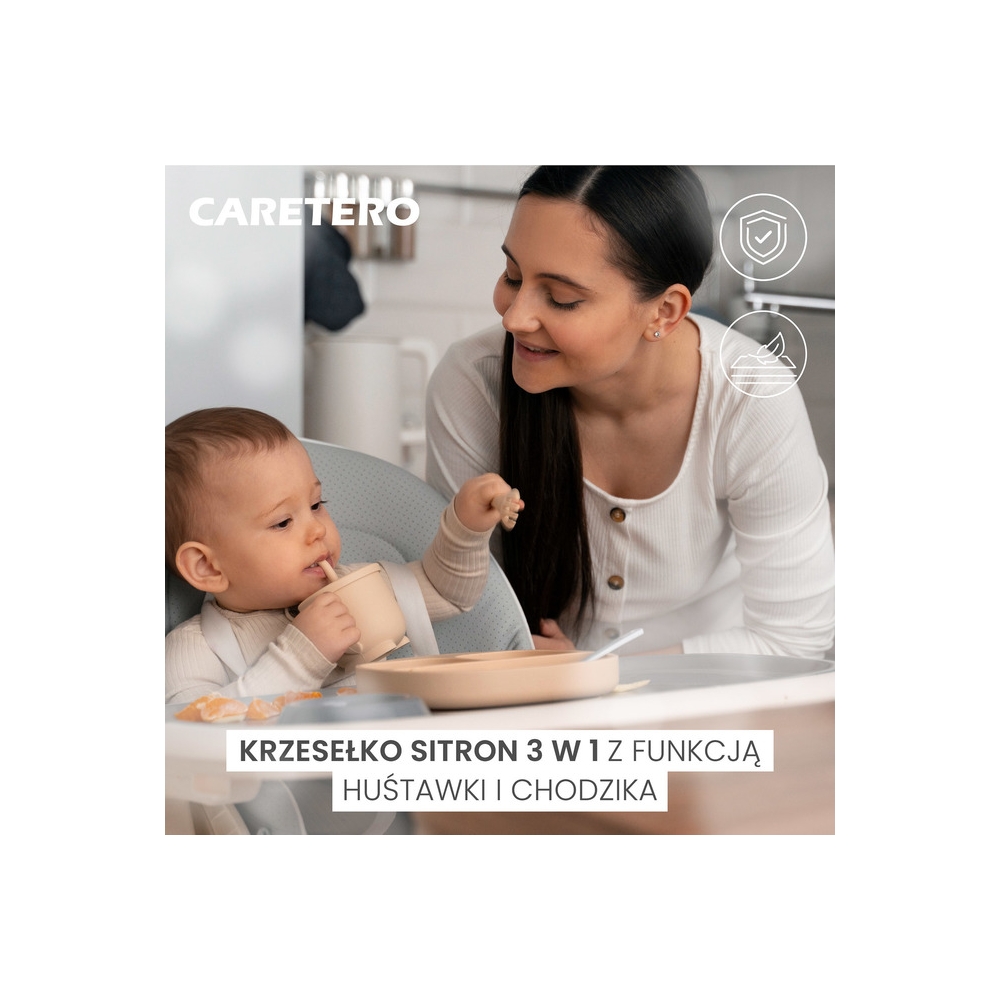 "SITRON" MAITINIMO KĖDĖ PILKA-Maitinimui, Maitinimo kėdutės ir jų priedai, Maitinimo kėdutės-e-vaikas