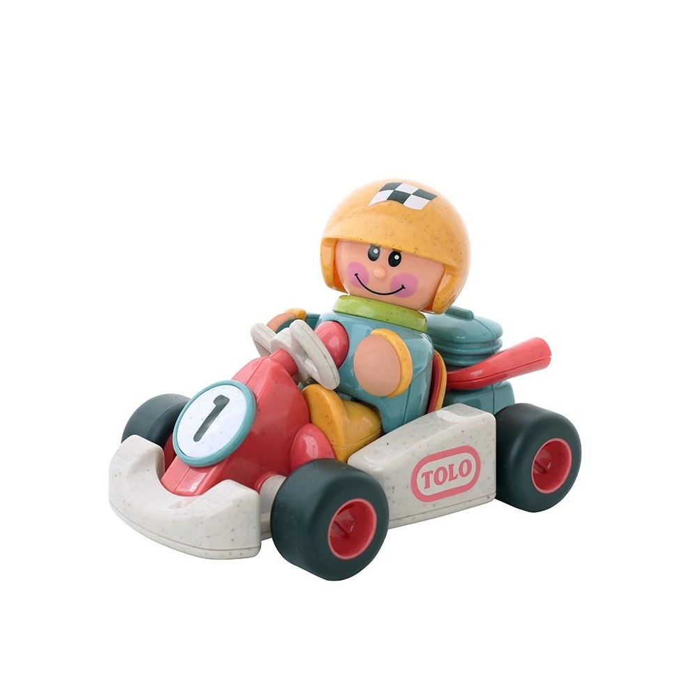 Kartingas su TOLO BIO First Friends lenktynininku-Žaislai, Kūdikiams, Žaislai mažyliams (iki 4 m.