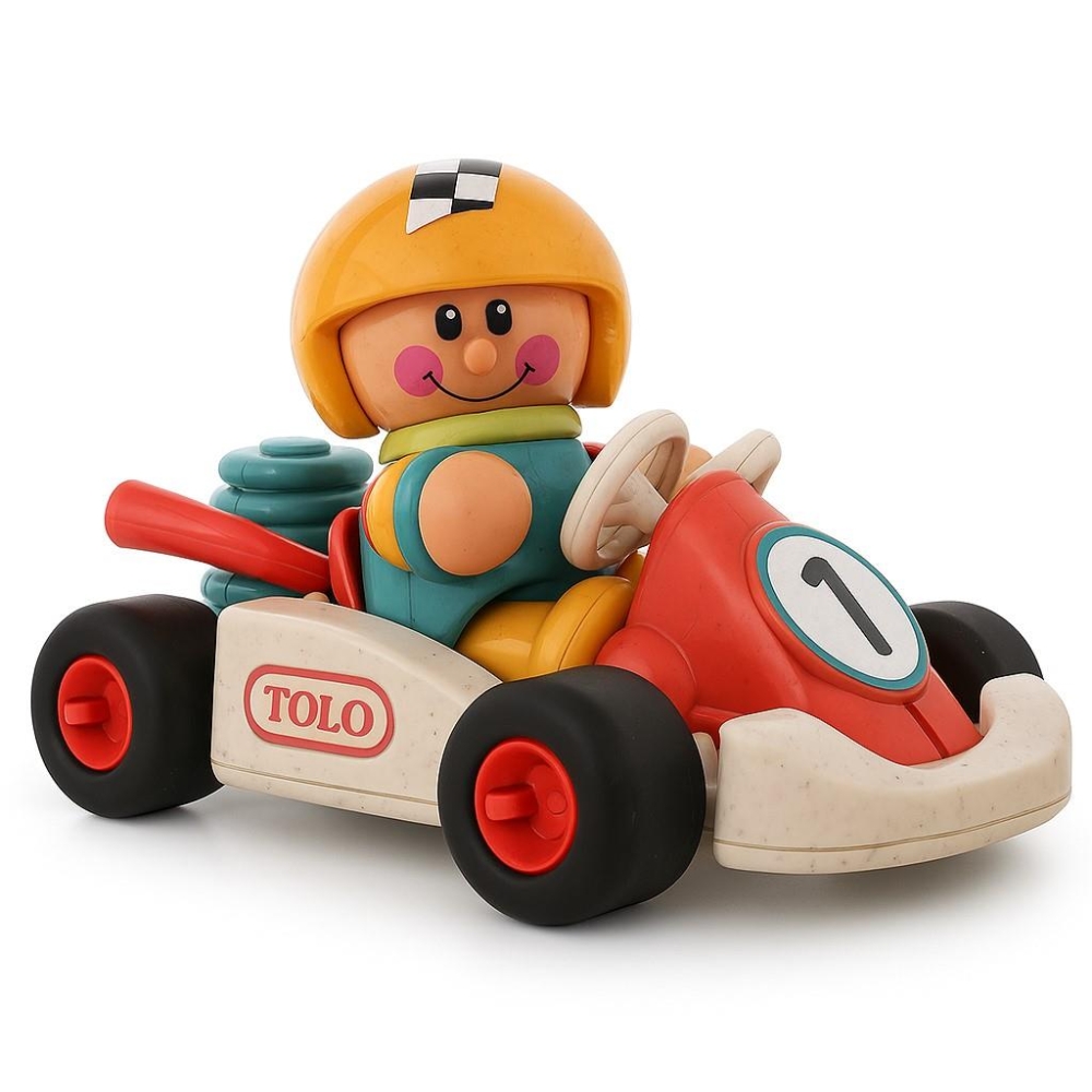 Kartingas su TOLO BIO First Friends lenktynininku-Žaislai, Kūdikiams, Žaislai mažyliams (iki 4 m.