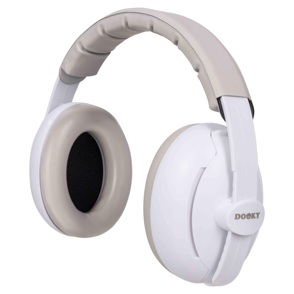 Apsauginės ausinės Baby&Junior DOOKY 2-in-1, 0-12 metų-Priežiūrai, Apsaugos, Kitos apsaugos-e-vaikas