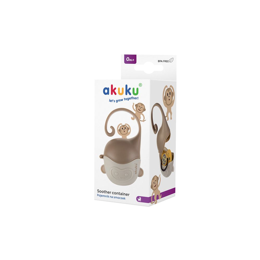 Dėžutė čiulptukui Akuku A0688 BEŽDŽIONĖ-Priežiūrai, Čiulptukai ir jų priedai, Čiulptukų priedai-e-vaikas