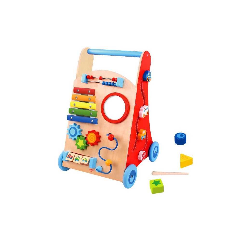 TOOKY TOY Wielofunkcyjny Chodzik Pchacz Panel Edukacyjny Dla Dzieci 