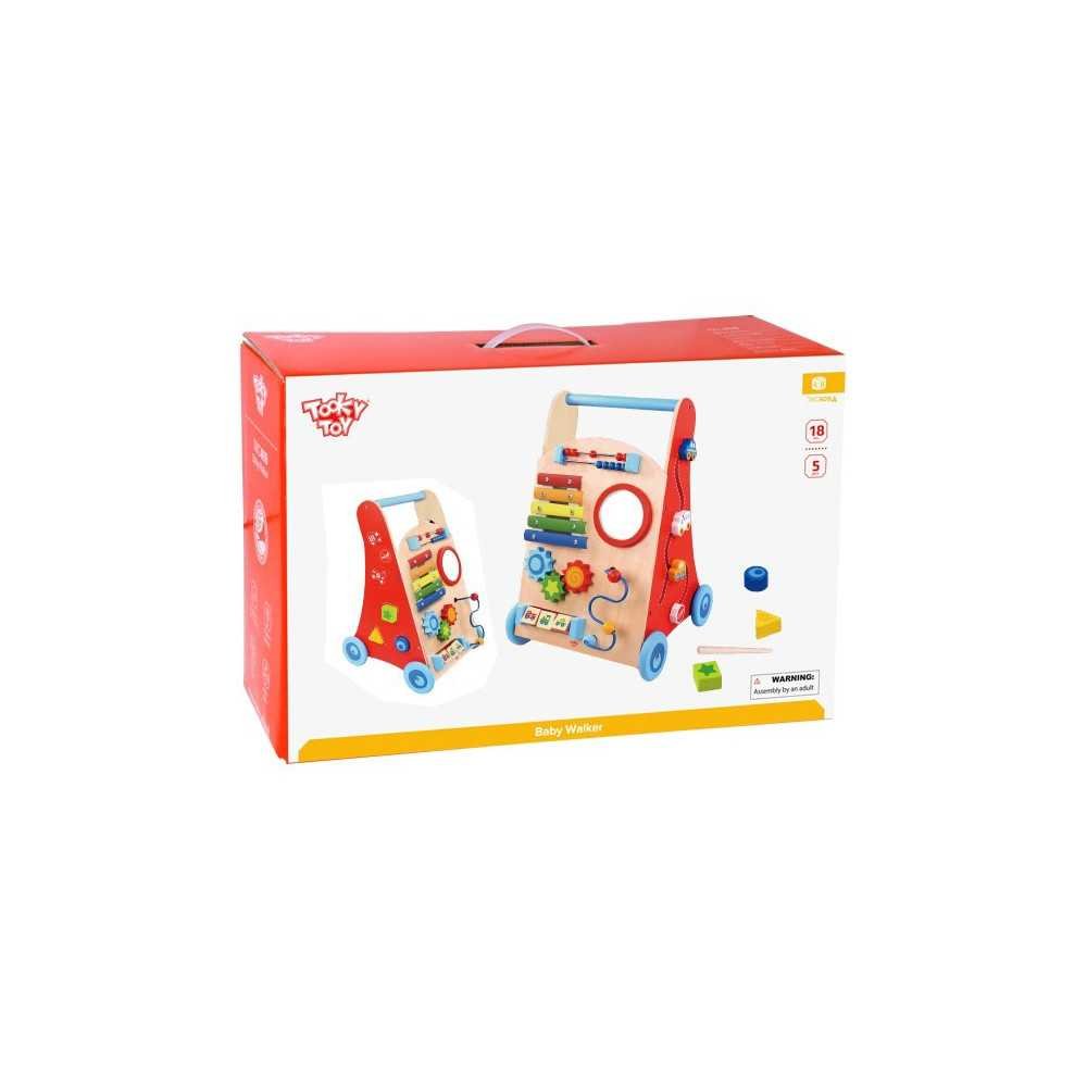 TOOKY TOY Wielofunkcyjny Chodzik Pchacz Panel Edukacyjny Dla Dzieci 