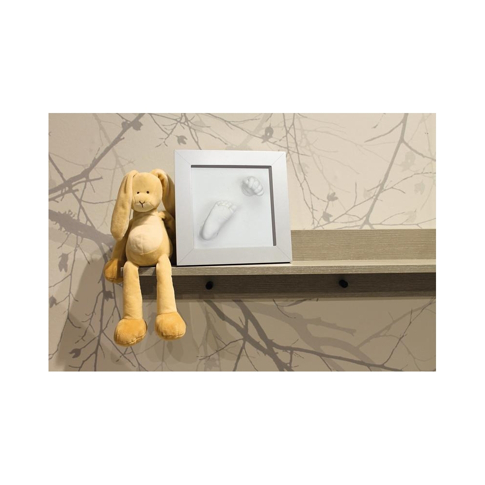 Ramka Deluxe z odciskiem 3D Happy Hands silver