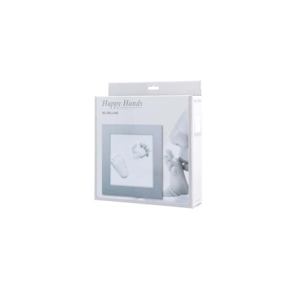 Ramka Deluxe z odciskiem 3D Happy Hands silver