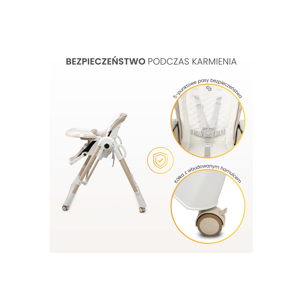 KRZESEŁKO DO KARMIENIA NESTO GREY