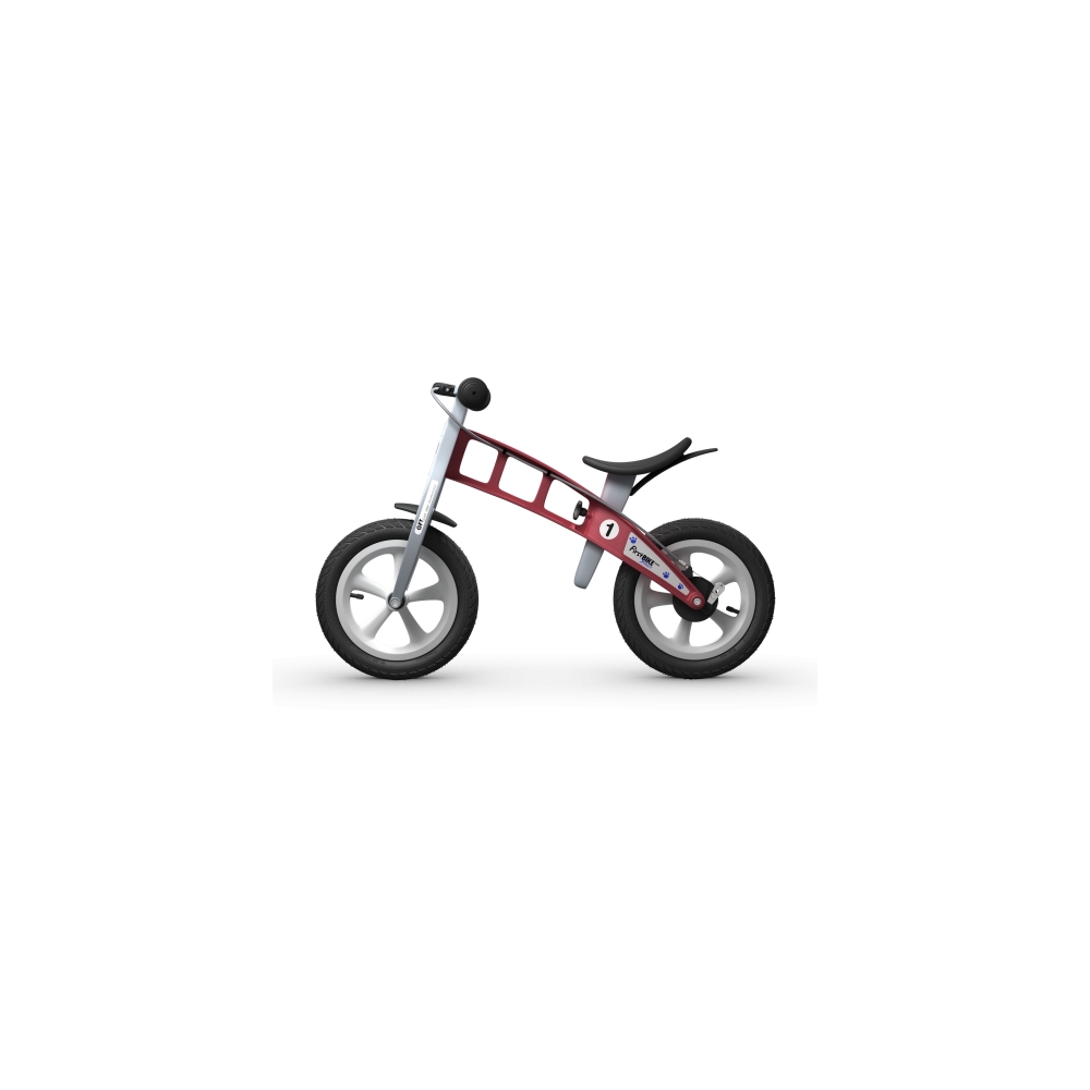 Balansinis dviratis FirstBike Street, raudonas-Judėjimui, Balansiniai dviratukai-e-vaikas
