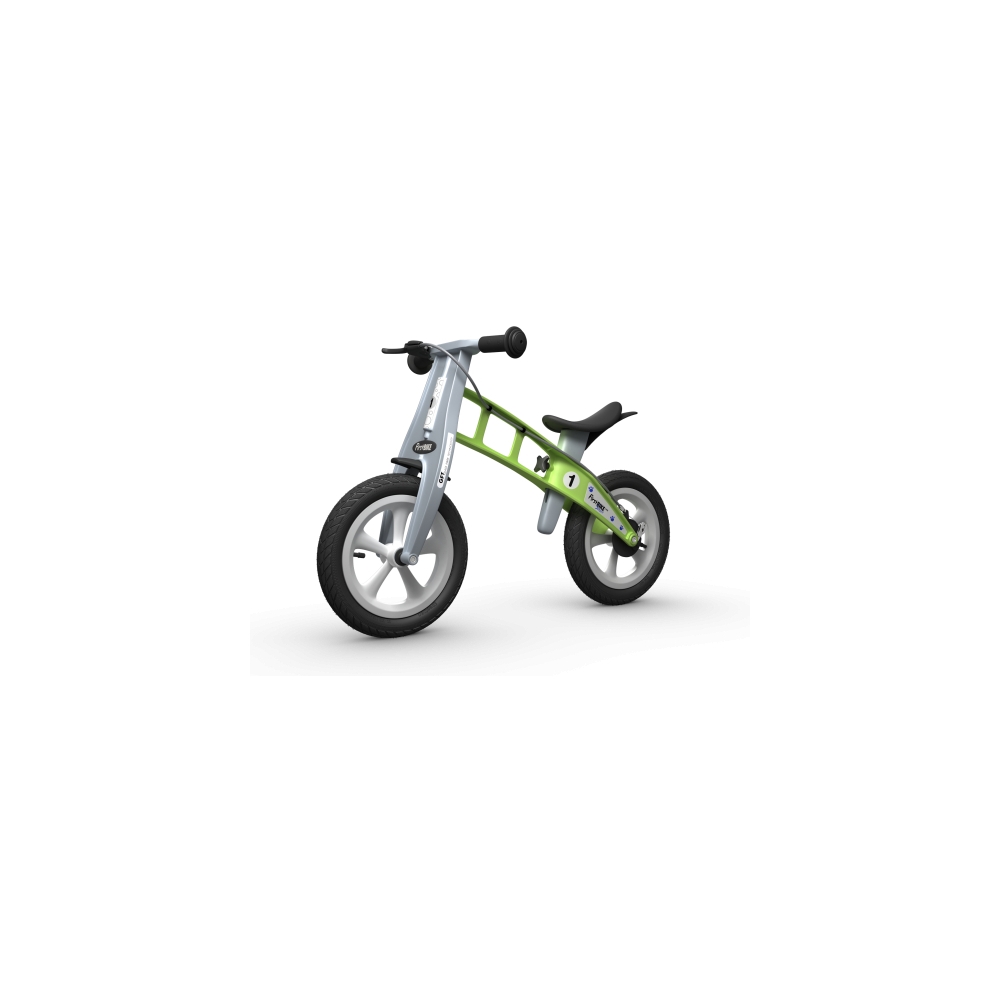 Balansinis dviratis FirstBike Street, žalias-Judėjimui, Balansiniai dviratukai-e-vaikas