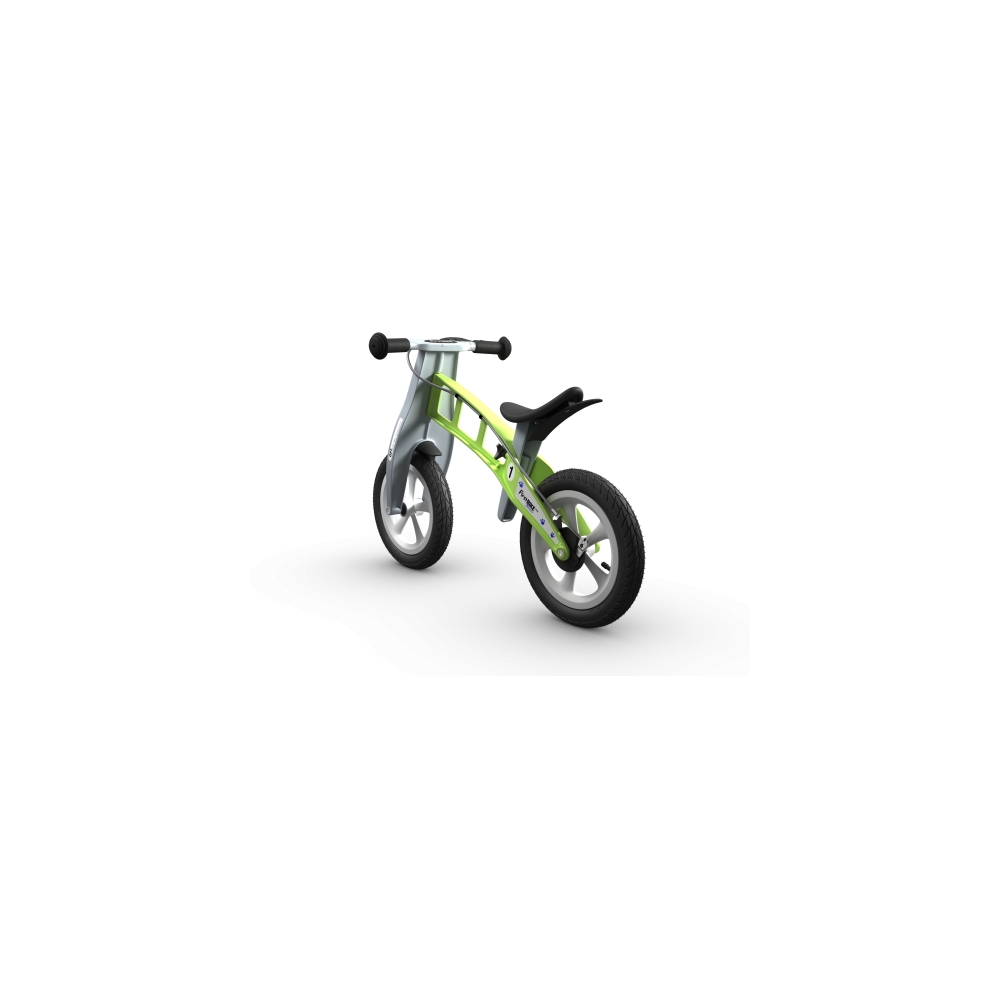 Balansinis dviratis FirstBike Street, žalias-Judėjimui, Balansiniai dviratukai-e-vaikas