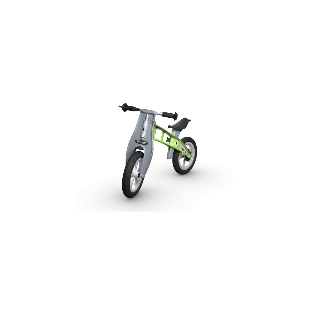 Balansinis dviratis FirstBike Street, žalias-Judėjimui, Balansiniai dviratukai-e-vaikas