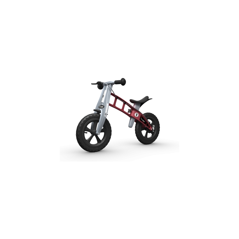 Balansinis dviratis FirstBike Cross, raudonas-Judėjimui, Balansiniai dviratukai-e-vaikas