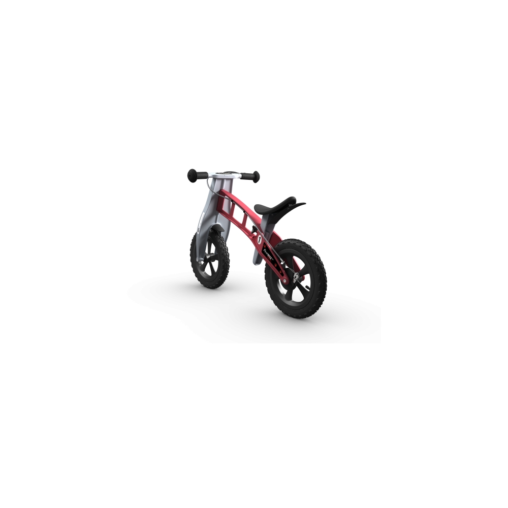 Balansinis dviratis FirstBike Cross, raudonas-Judėjimui, Balansiniai dviratukai-e-vaikas