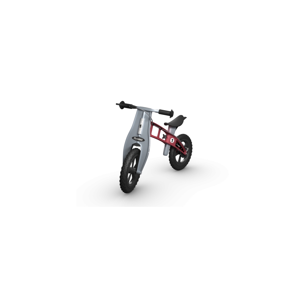 Balansinis dviratis FirstBike Cross, raudonas-Judėjimui, Balansiniai dviratukai-e-vaikas