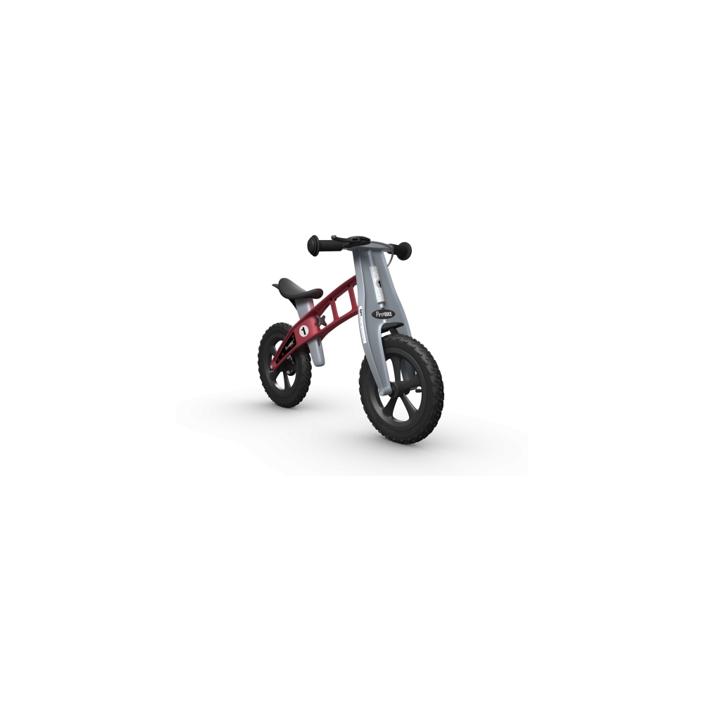 Balansinis dviratis FirstBike Cross, raudonas-Judėjimui, Balansiniai dviratukai-e-vaikas