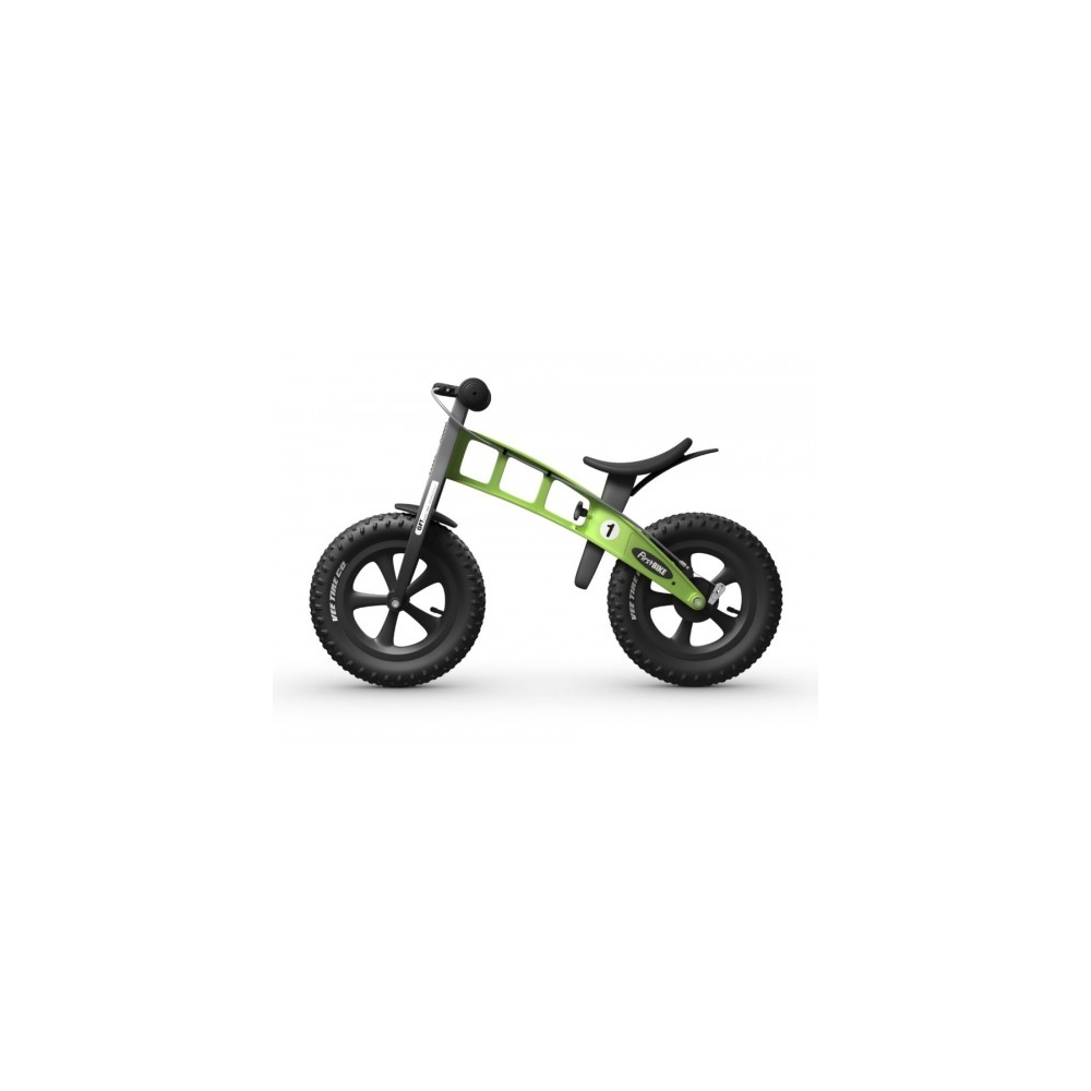 Balansinis dviratis FirstBike SPECIAL FAT, žalias-Judėjimui, Balansiniai dviratukai-e-vaikas