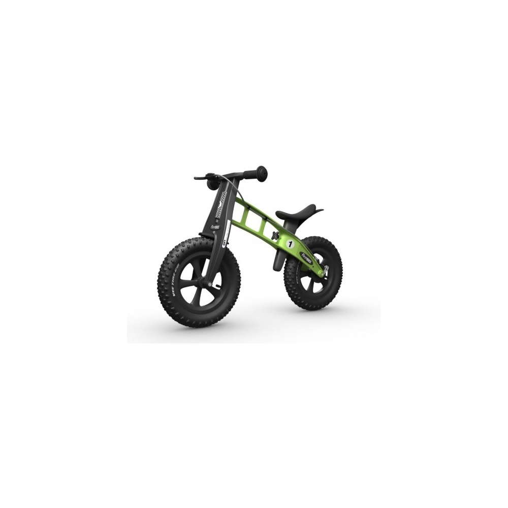 Balansinis dviratis FirstBike SPECIAL FAT, žalias-Judėjimui, Balansiniai dviratukai-e-vaikas