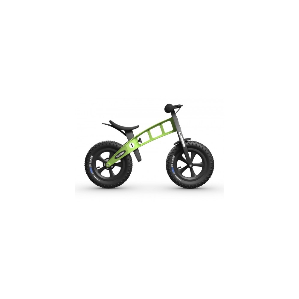 Balansinis dviratis FirstBike SPECIAL FAT, žalias-Judėjimui, Balansiniai dviratukai-e-vaikas