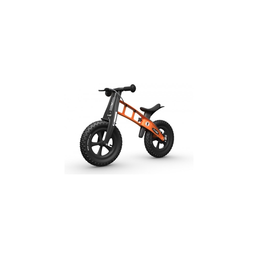 Balansinis dviratis FirstBike SPECIAL FAT, oranžinis-Judėjimui, Balansiniai dviratukai-e-vaikas