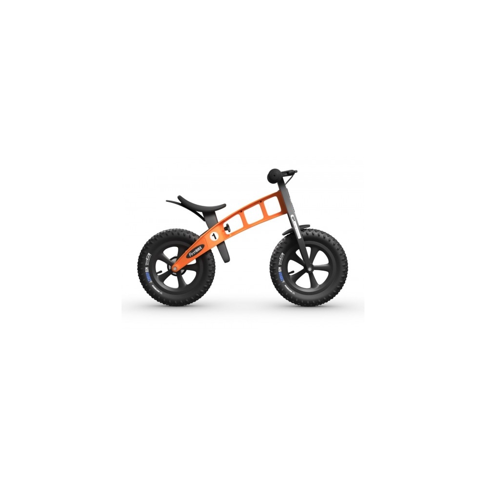Balansinis dviratis FirstBike SPECIAL FAT, oranžinis-Judėjimui, Balansiniai dviratukai-e-vaikas