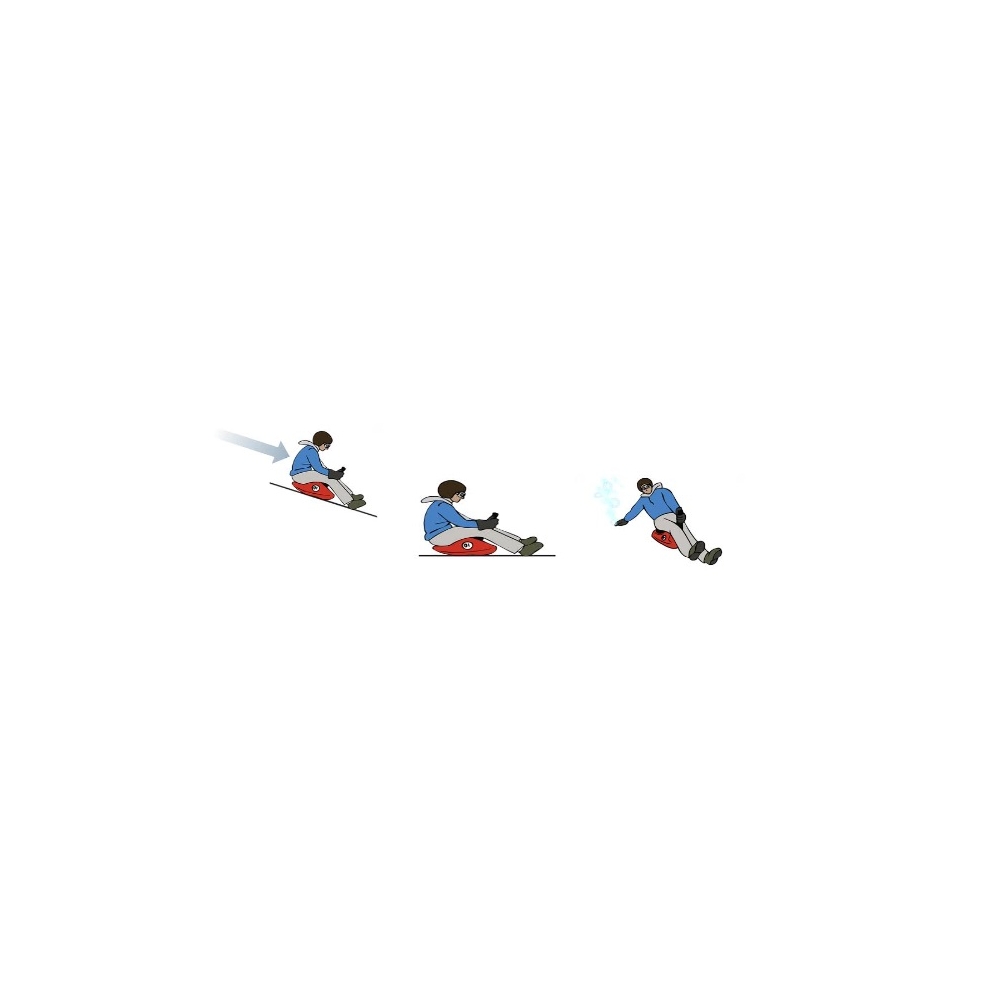 Rogės ZIPFY CLASSIC, raudona-Judėjimui, Rogės-e-vaikas