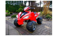 Elektrinis keturratis Big Wheels, Red-Elektromobiliai vaikams, Keturračiai ir bagiai-e-vaikas