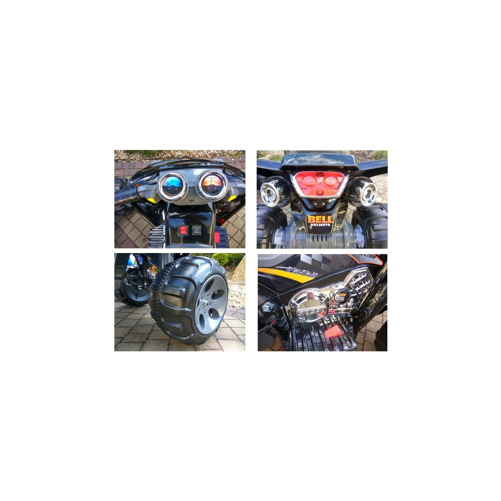 Elektrinis keturratis Big Wheels, Red-Elektromobiliai vaikams, Keturračiai ir bagiai-e-vaikas