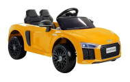 Elektromobilis Audi R8 Spyder, geltonas