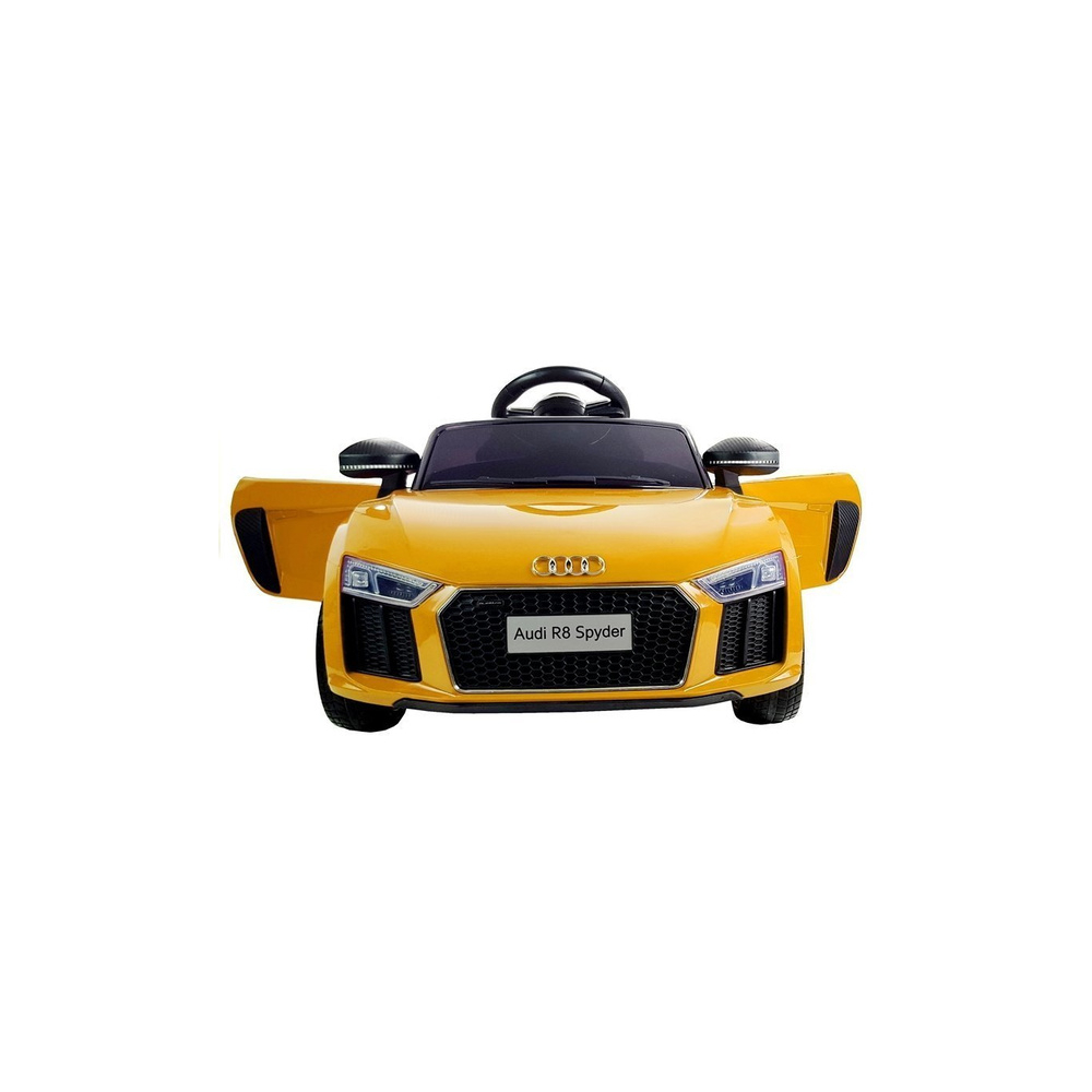 Elektromobilis Audi R8 Spyder, geltonas