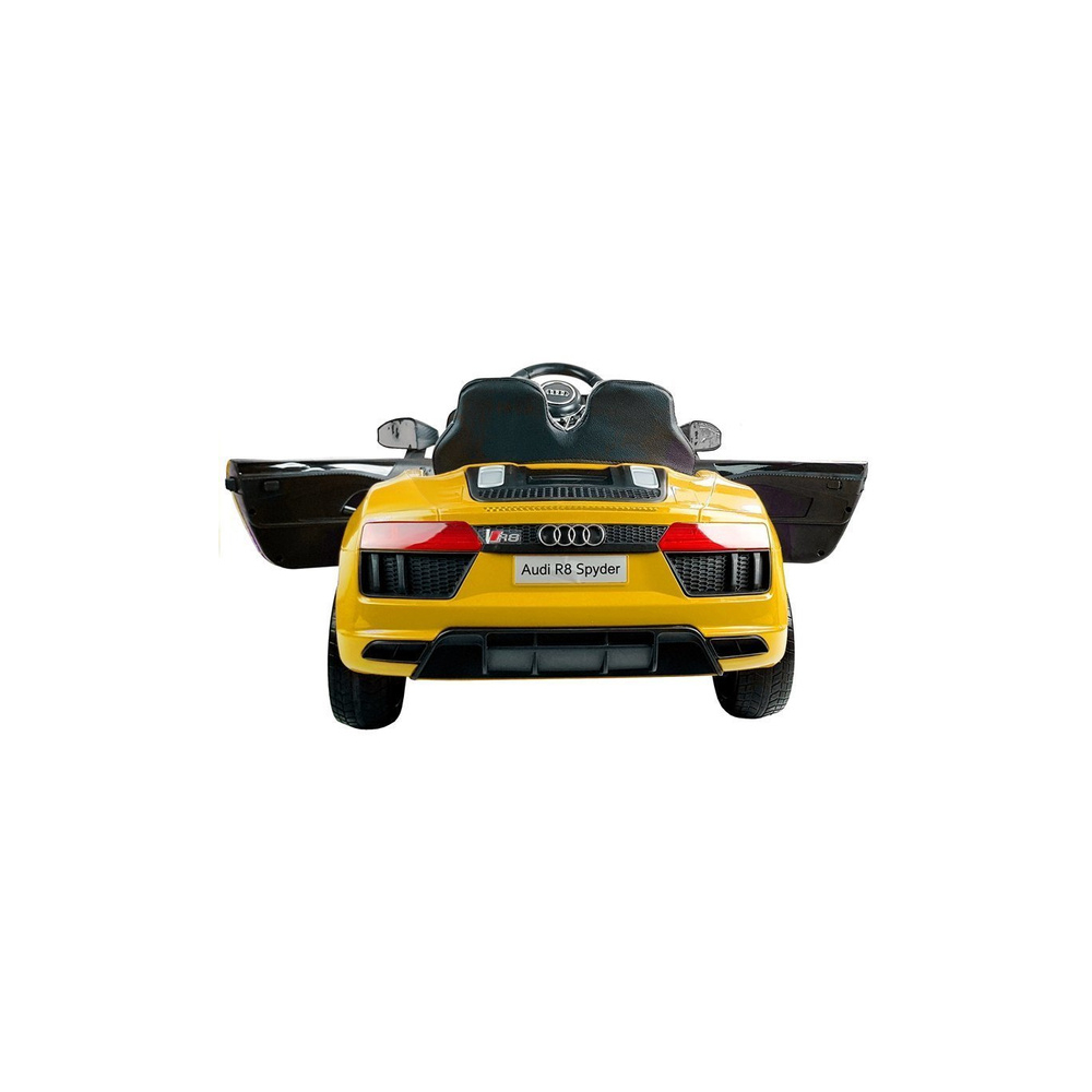 Elektromobilis Audi R8 Spyder, geltonas