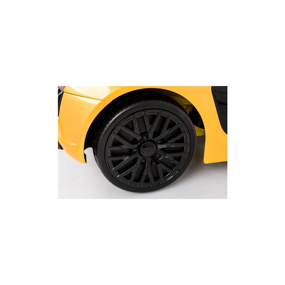 Elektromobilis Audi R8 Spyder, geltonas