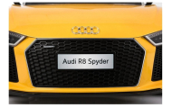 Elektromobilis Audi R8 Spyder, geltonas