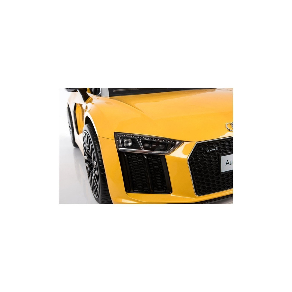 Elektromobilis Audi R8 Spyder, geltonas