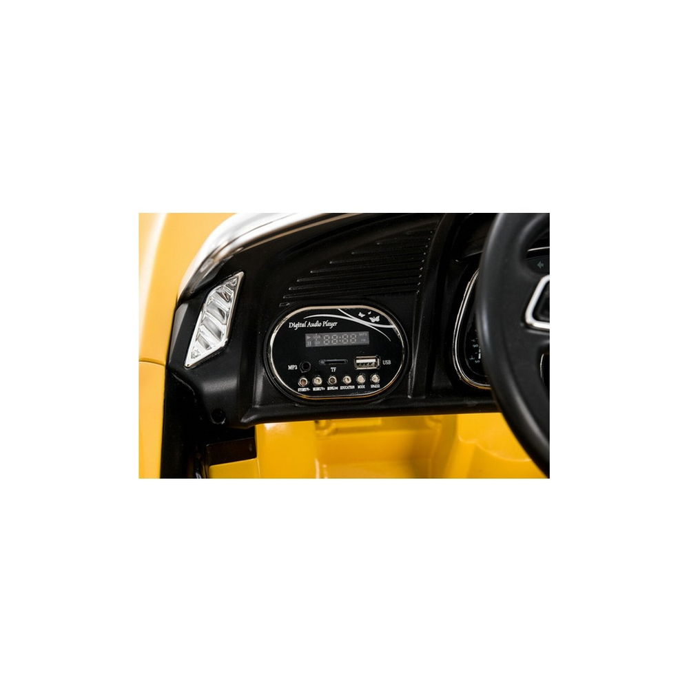 Elektromobilis Audi R8 Spyder, geltonas