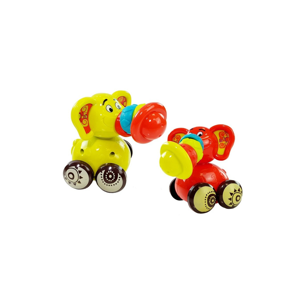 Gyvūnai ant ratų Žirafa Raudona Dramblys Geltona-Žaislai, Kūdikiams, Žaislai mažyliams (iki 4 m.