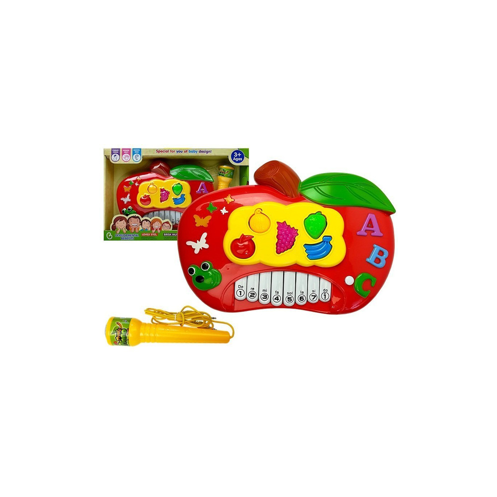 Elektroninis obuolio pianinas-Žaislai, Kūdikiams, Žaislai mažyliams (iki 4 m.