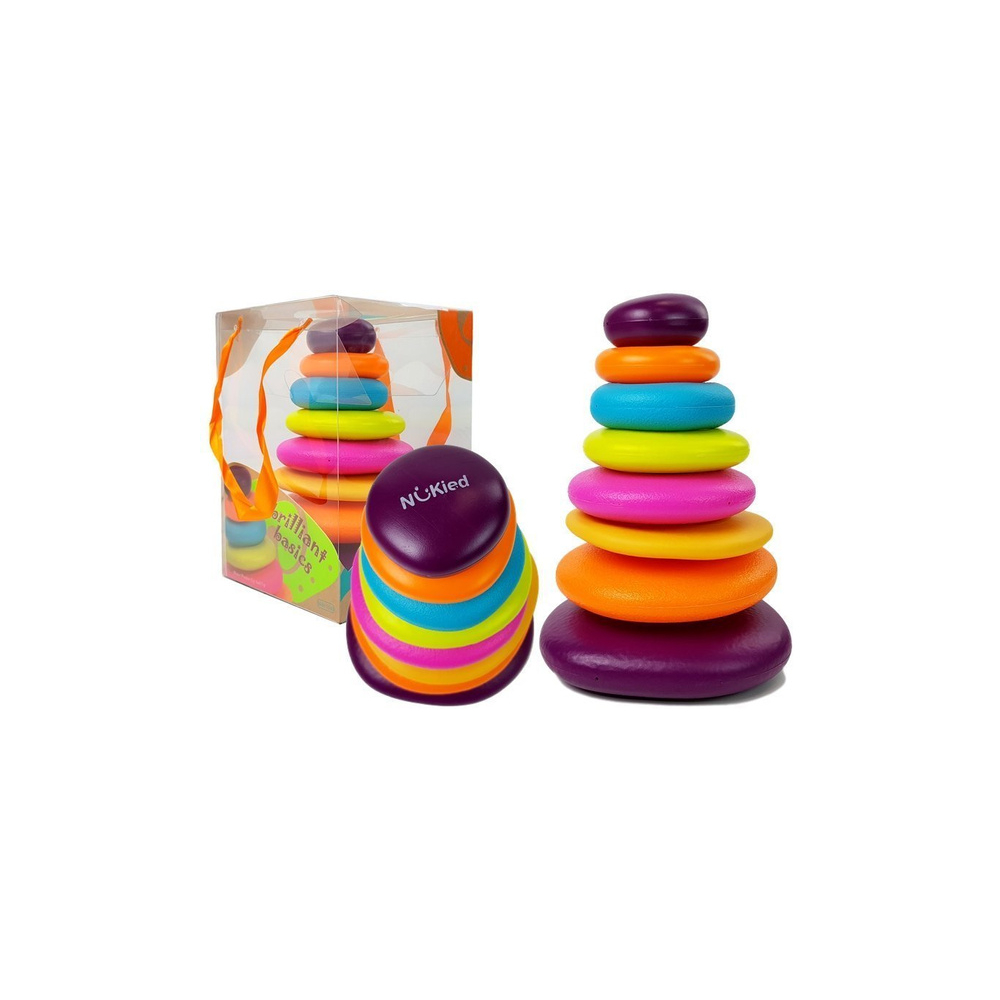 Piramidės spalvos ratlankiai kūdikiui-Žaislai, Kūdikiams, Žaislai mažyliams (iki 4 m.